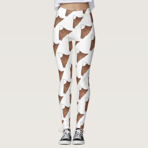 Snowy Mountain-bergen klättrar utomhus Leggings