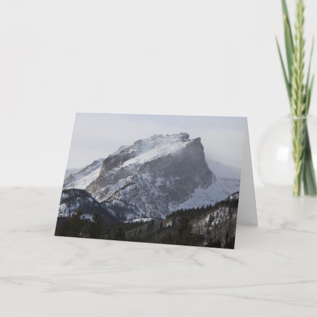 Snowy Mountain Card Helgkort (Framsida)