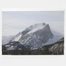Snowy Mountain Fleece Blanket