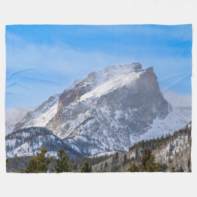 Snowy Mountain Fleece Blanket (Framsidan (Horisontell))