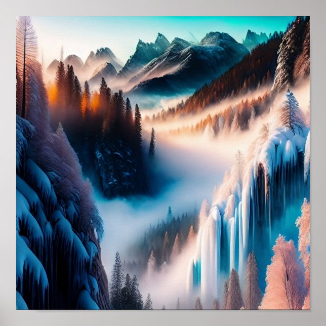 Snowy Mountain Poster (Framsidan)
