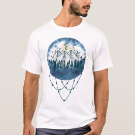 Snowy Mountain Träd, naturen Gräs Äventyr utanför  T Shirt