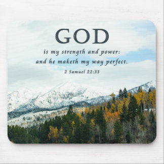 Snowy Mountains Christain Mousepad Musmatta