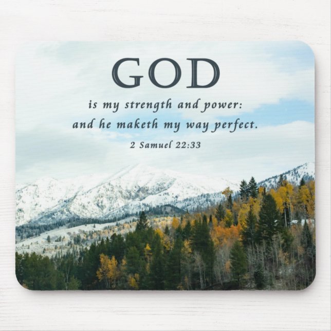 Snowy Mountains Christain Mousepad Musmatta (Framsidan)