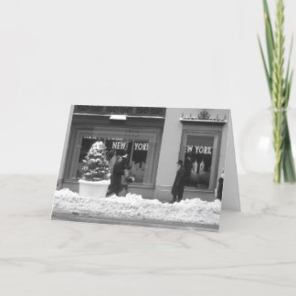 Snowy New York-julkort Helgkort