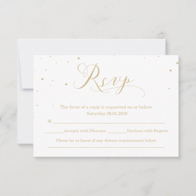 Snowy Night Winter Wedding Reply OSA (Framsida)
