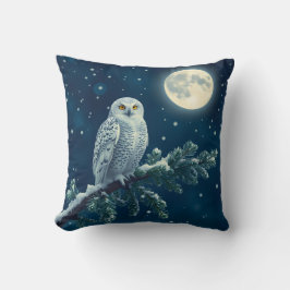 Snowy Owl Christmas Kudde