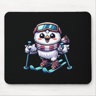 Snowy Owl Skiing Cute Owl Skier Musmatta