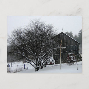 Snowy Parents Yard Vykort