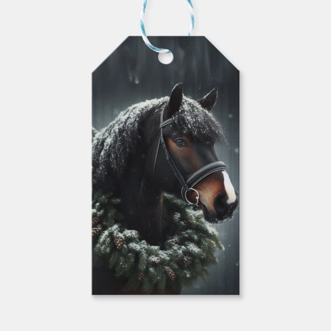 Snowy Pasture Presentetikett (Framsidan)