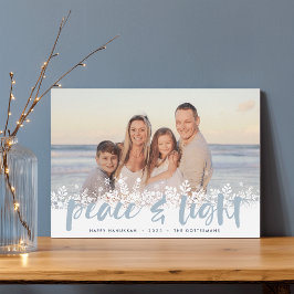 Snowy Peace | Hanukkah Photo Julkort