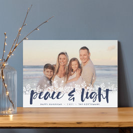 Snowy Peace | Hanukkah Photo Julkort