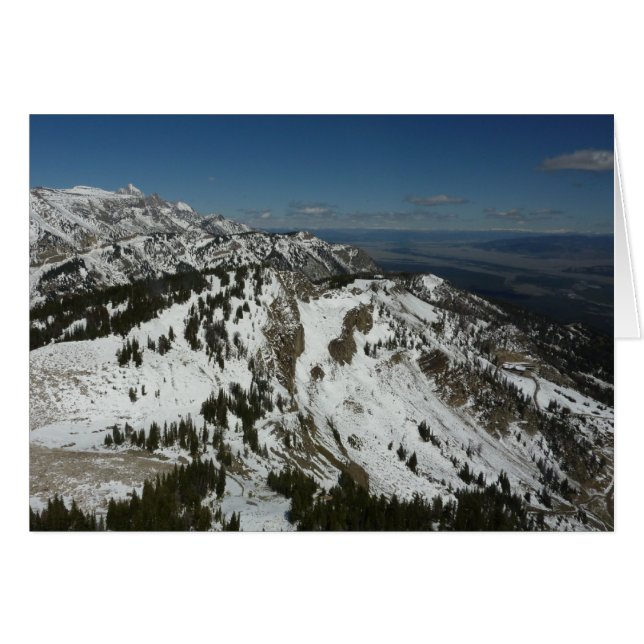 Snowy Peaks of Grand Teton Mountains I Fotography OBS Kort (Framsidan Horizontal)