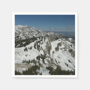Snowy Peaks of Grand Teton Mountains I Fotography Pappersservett