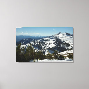 Snowy Peaks of Grand Teton Mountains II Photo Canvastryck