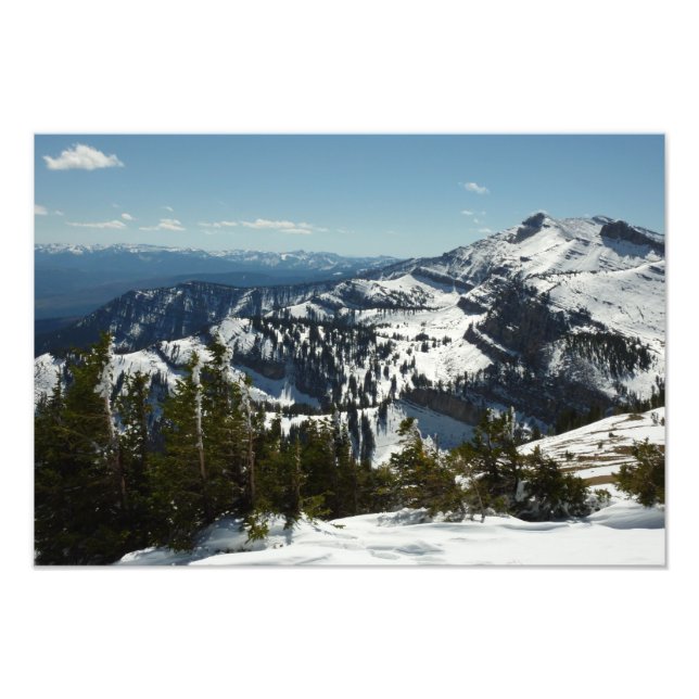 Snowy Peaks of Grand Teton Mountains II Photo Fototryck (Framsidan)