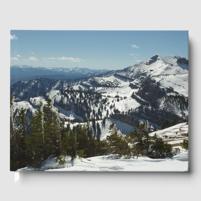 Snowy Peaks of Grand Teton Mountains II Photo Gästböcker (Framsida)