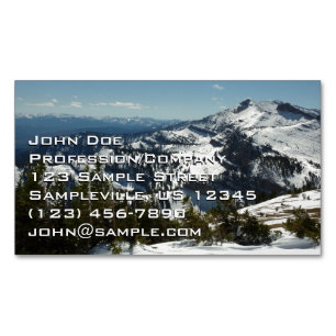 Snowy Peaks of Grand Teton Mountains II Photo Magnetiska Visitkort