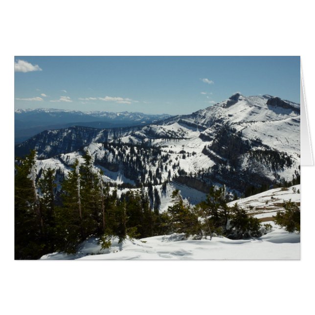 Snowy Peaks of Grand Teton Mountains II Photo OBS Kort (Framsidan Horizontal)