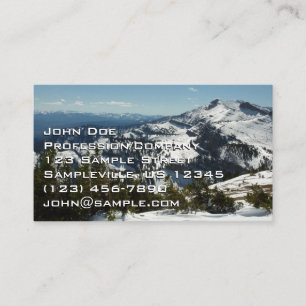 Snowy Peaks of Grand Teton Mountains II Photo Visitkort