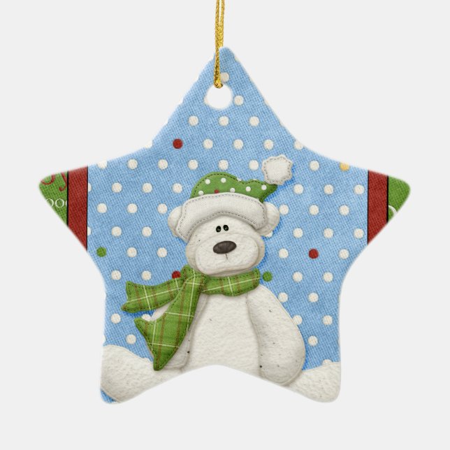 Snowy Polar Bear Ornament (Framsidan)