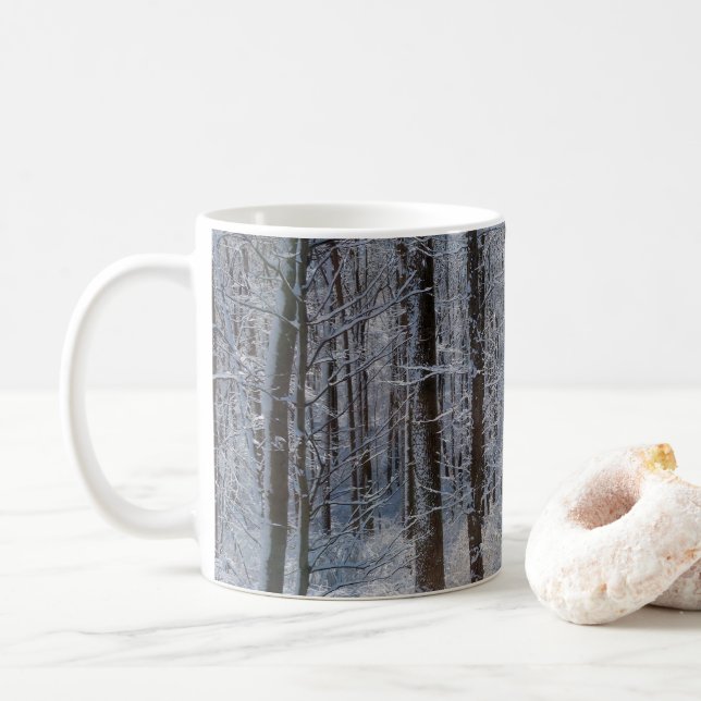 Snowy Poplar Forest I Kaffemugg (Med munk)