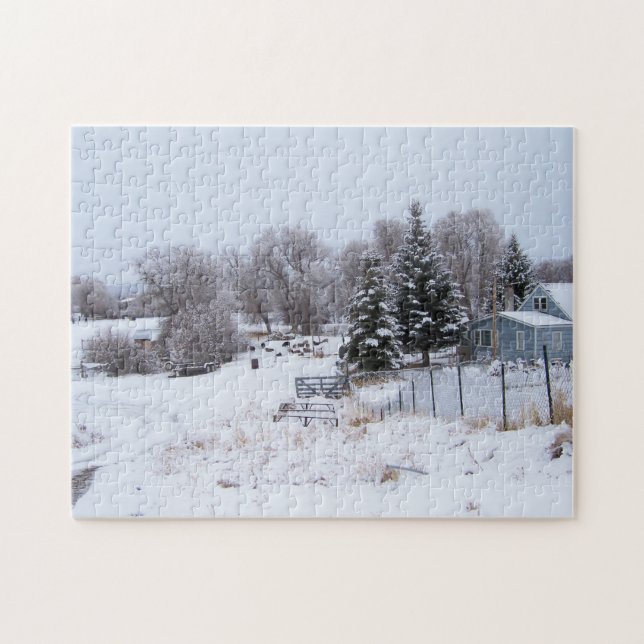 Snowy Ranch Morgon Pussel (Horisontell)