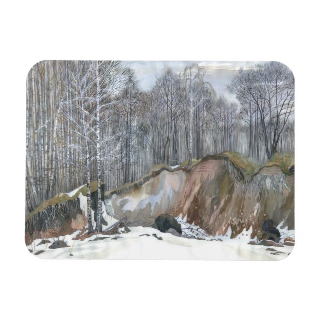 Snowy ravine magnet (Horisontell)