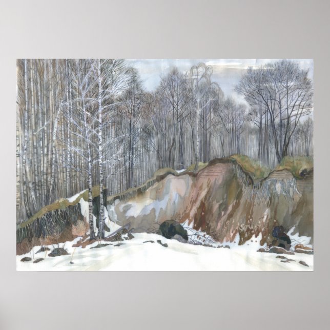 Snowy ravine poster (Framsidan)