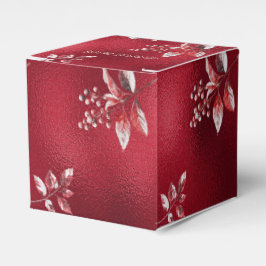 Snowy Red Löv Helgdag Gift Box Presentaskar
