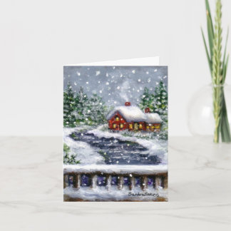 Snowy River Winter Ligcape Art Note Card Kort