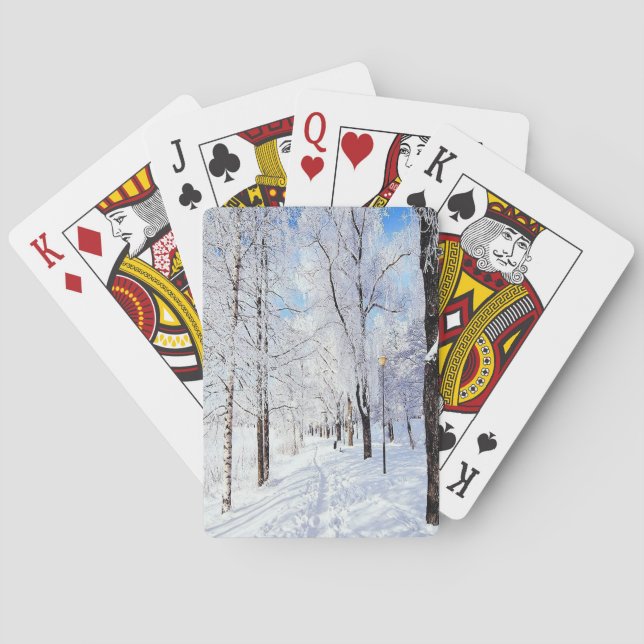Snowy Road Casinokort (Baksidan)