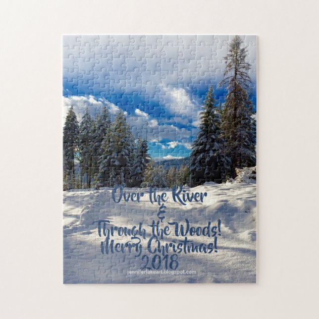 Snowy Road Puzzle Pussel (Vertikal)