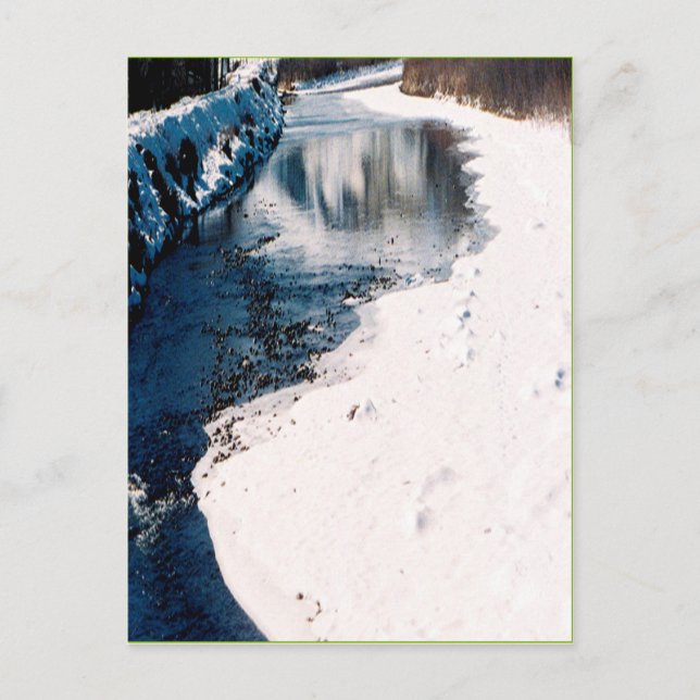 Snowy Salmon Idaho Vykort (Framsida)