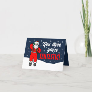 Snowy Santa, du är Santastic, Säsong Employee Tack Kort