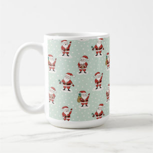 Snowy Santa jul Kaffemugg