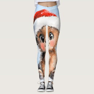 Snowy Santa Little Unge Leggings