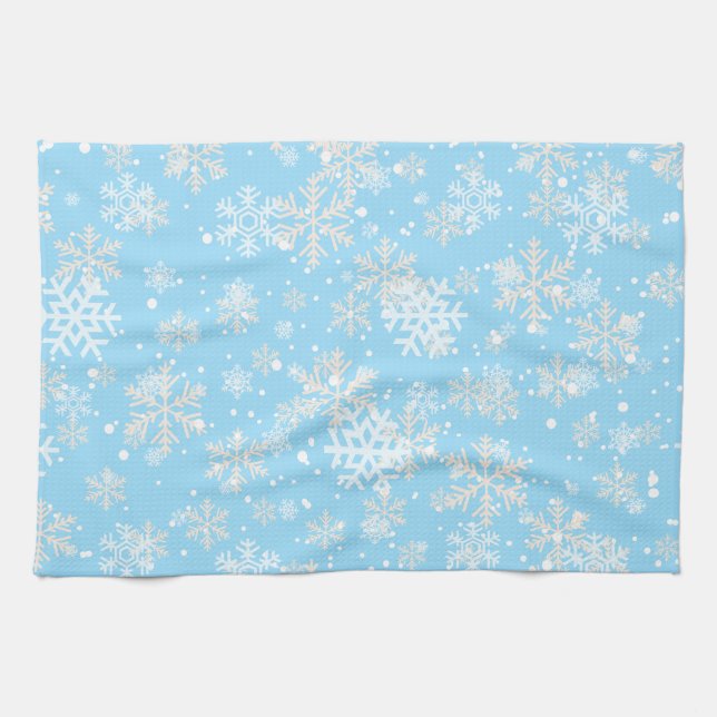 Snowy Scene Kitchen Towel Kökshandduk (Horisontell)