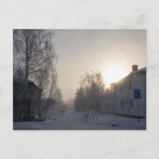 Snowy Siberian Morning Vykort