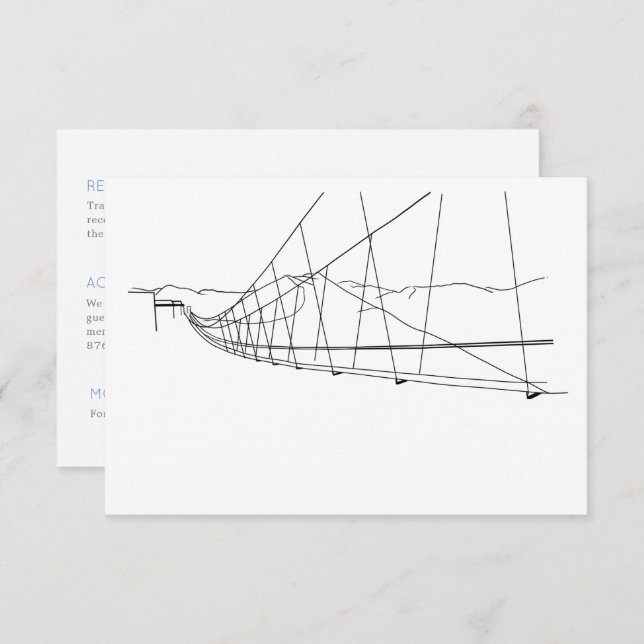 Snowy Ski Slopes Loving para in Kärlek Winter Tilläggskort (Fram/baksida)