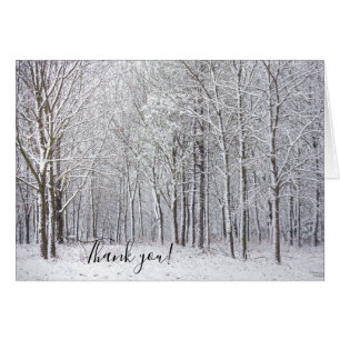 Snowy Skogen Tack Notecard OBS Kort