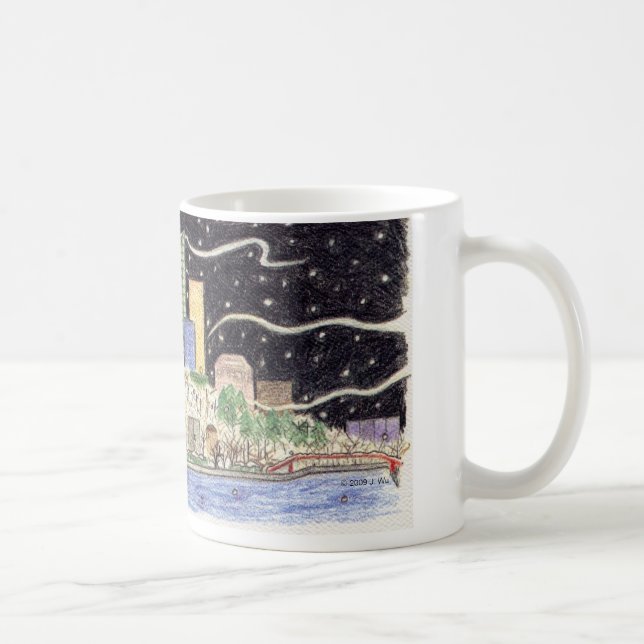 Snowy Skyline mugg (Höger)