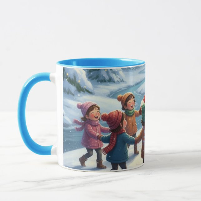 Snowy Smiles-Winter Friends Adventure Mugg (Vänster)
