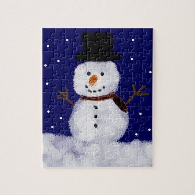 Snowy Snögubbe Pussel (Vertikal)