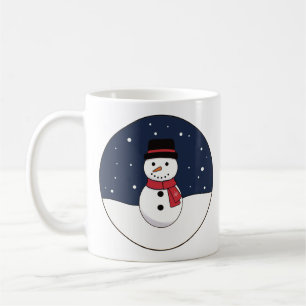 Snowy Snögubbe Winter's Night Kaffemugg