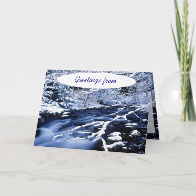 Snowy Stream Kort (Framsida)