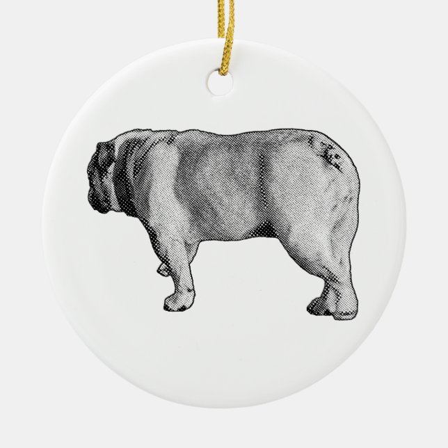 Snowy Stride, Keepsake Cheer Julgransprydnad Keramik (Framsidan)