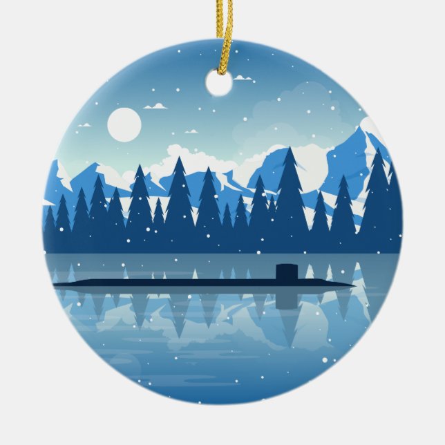 Snowy Submarine Ornament (Framsidan)