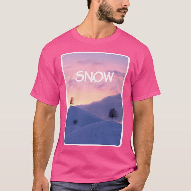 Snowy Sunset Active T Shirt (Framsida)
