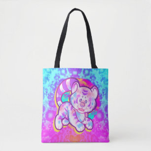 Snowy Tiger Cute Neon Kidcore Tygkasse